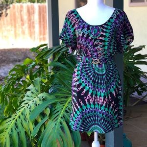 Bellatrix Multi Color Silk Dress